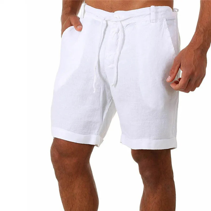 Bermuda Masculina de Linho e Algodão LojaAlencar