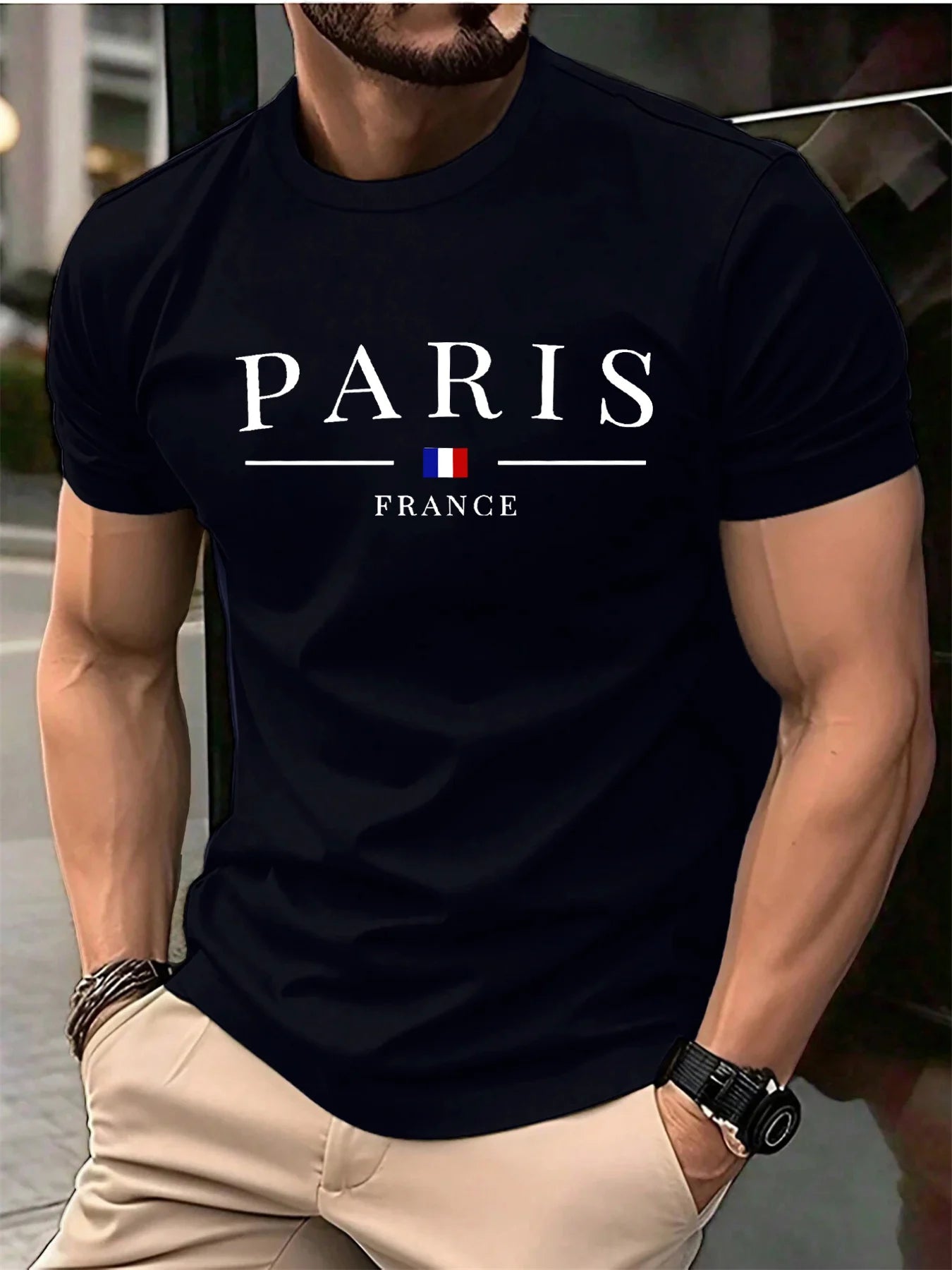 Camiseta Masculina Premium Plus Size  Paris Leve e Moderna LojaAlencar