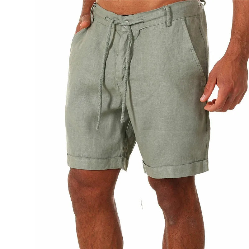 Bermuda Masculina de Linho e Algodão LojaAlencar