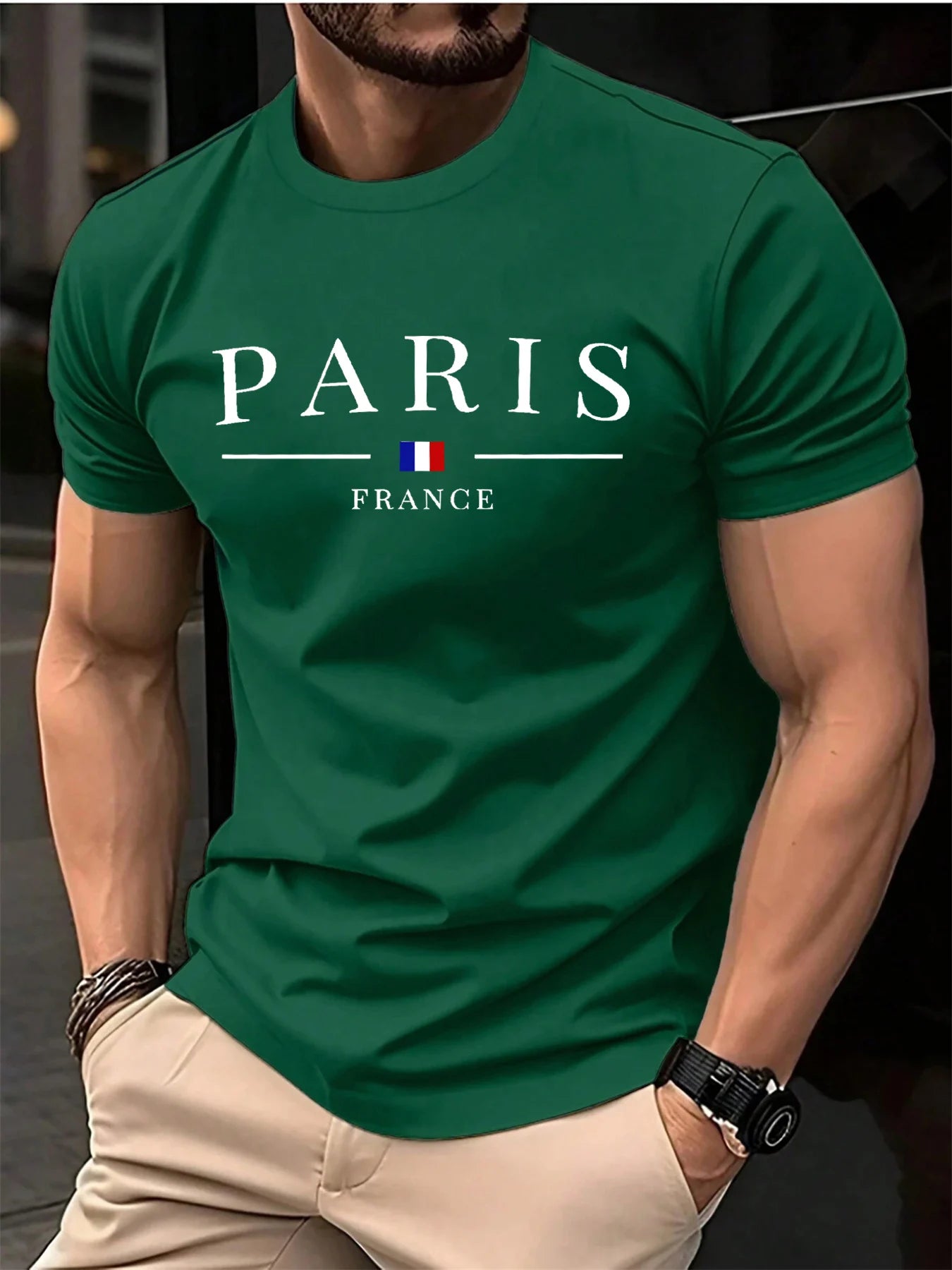 Camiseta Masculina Premium Plus Size  Paris Leve e Moderna LojaAlencar