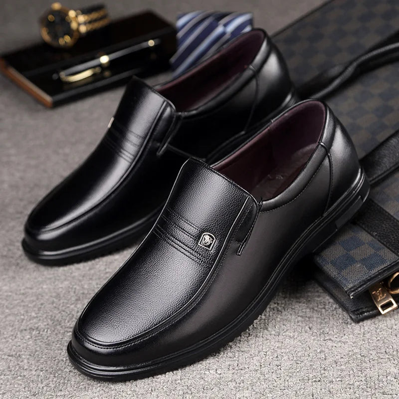Sapato Masculino em Couro Legítimo LojaAlencar– Estilo Mocassim Slip On