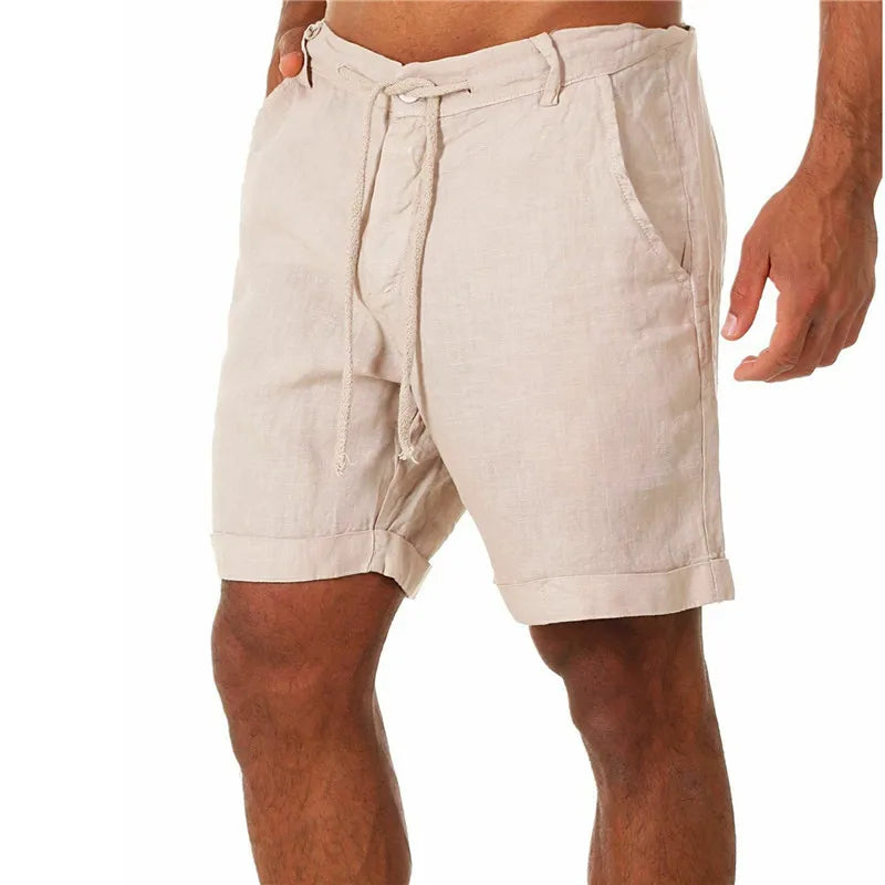 Bermuda Masculina de Linho e Algodão LojaAlencar