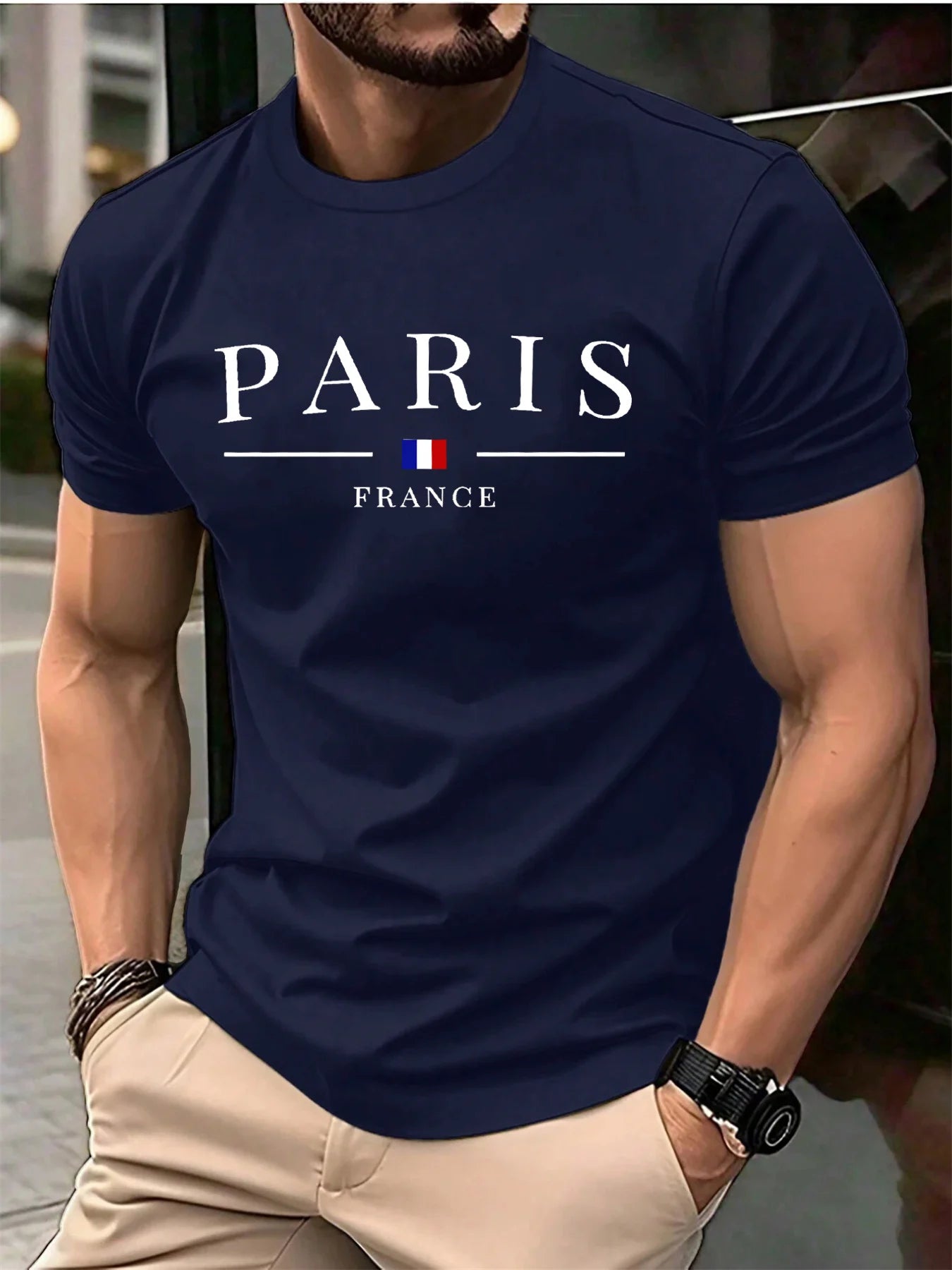 Camiseta Masculina Premium Plus Size  Paris Leve e Moderna LojaAlencar