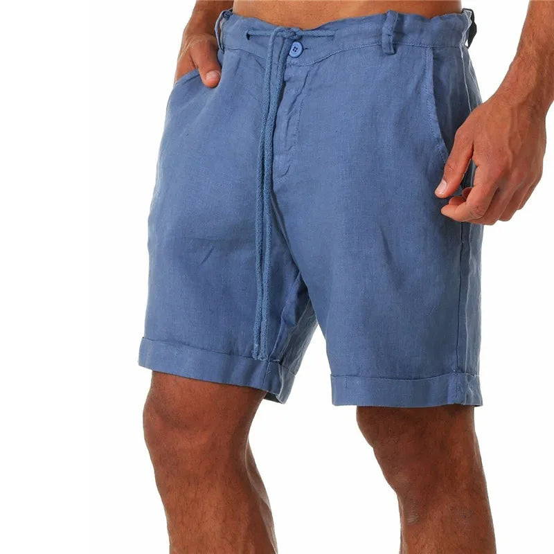 Bermuda Masculina de Linho e Algodão LojaAlencar