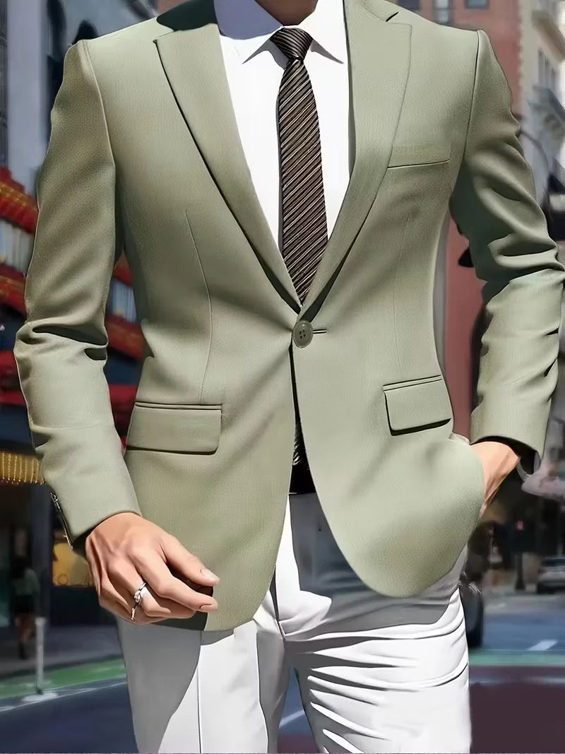 Blazer Masculino Casual Slim Fit 1 Botão LojaAlencar