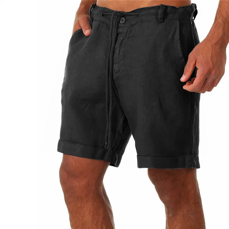 Bermuda Masculina de Linho e Algodão LojaAlencar