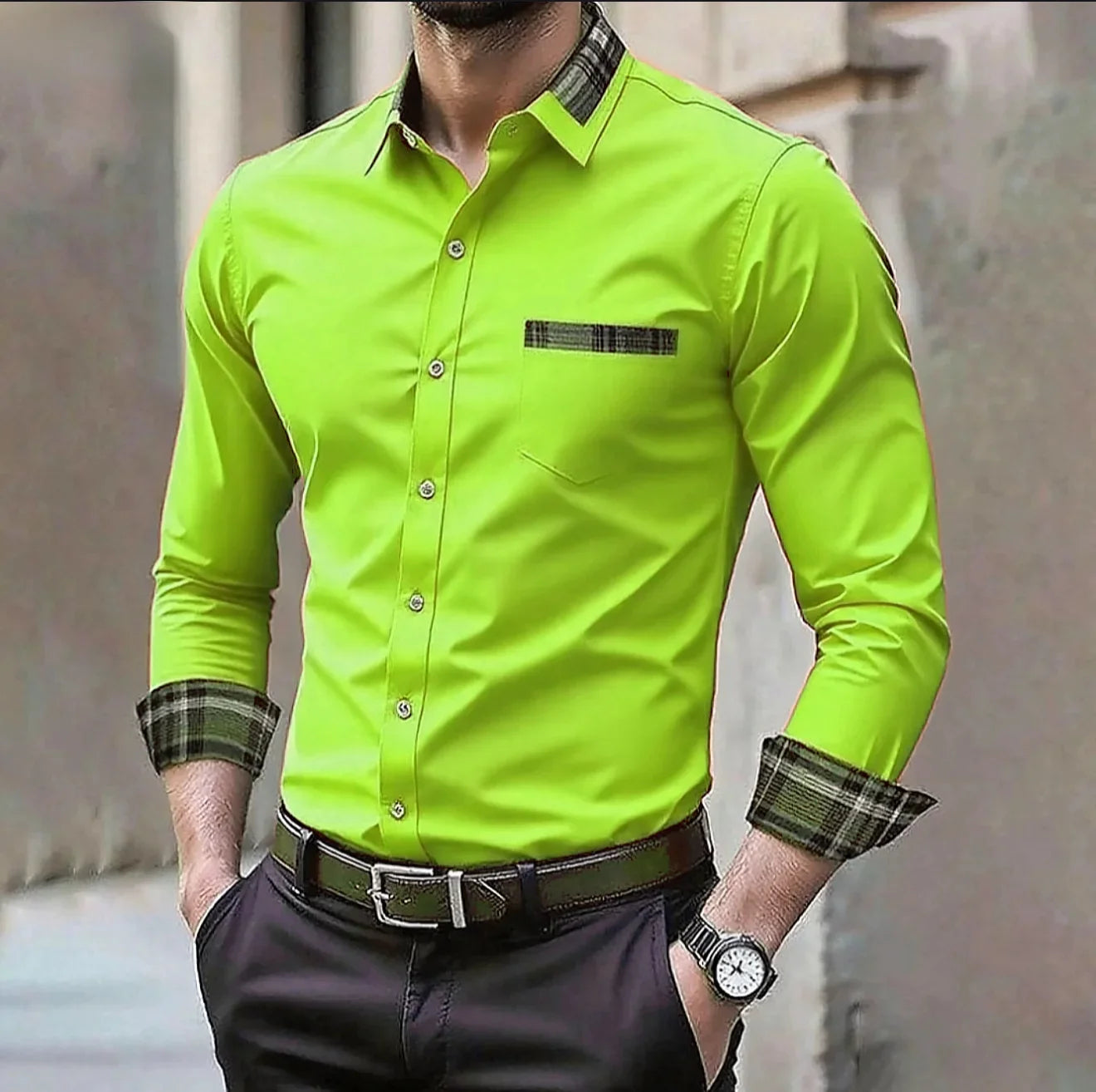 Camisa Social Masculina Manga Longa LojaAlencar