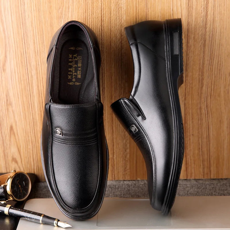 Sapato Masculino em Couro Legítimo LojaAlencar– Estilo Mocassim Slip On