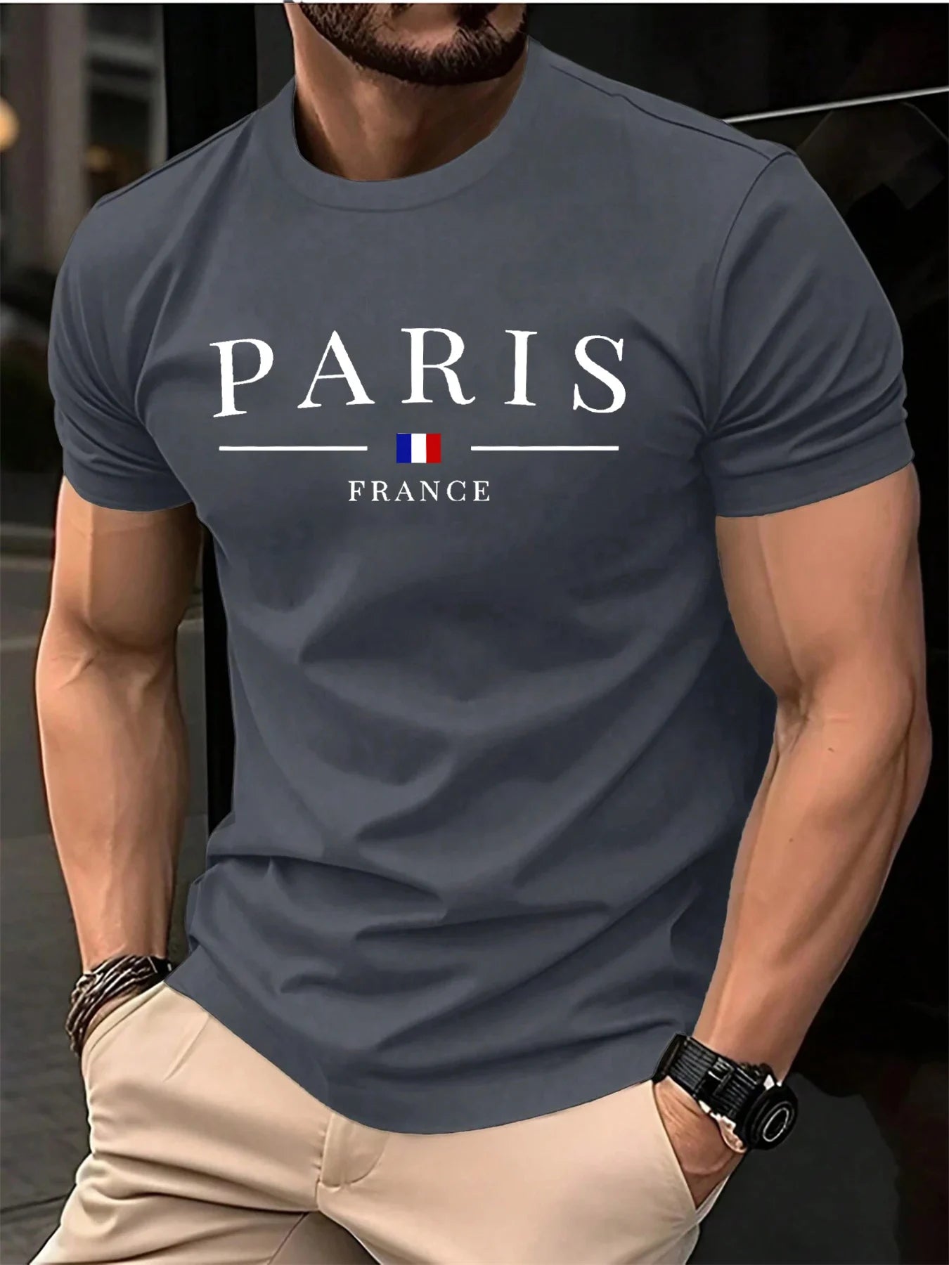 Camiseta Masculina Premium Plus Size  Paris Leve e Moderna LojaAlencar