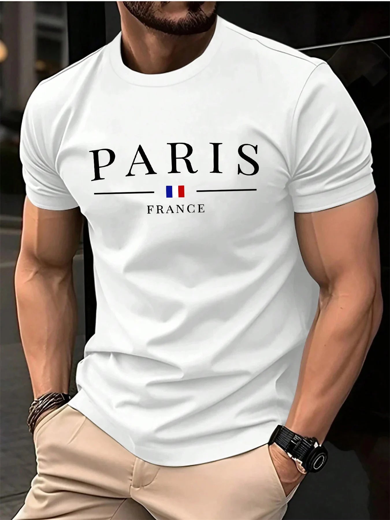 Camiseta Masculina Premium Plus Size  Paris Leve e Moderna LojaAlencar